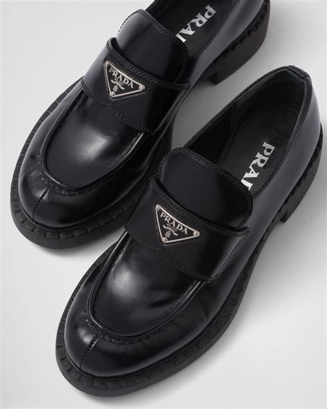 prada blue leather loafers|Prada buckle loafer ladies.